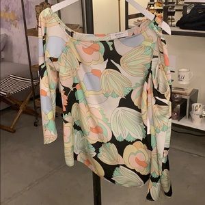 NWT tropical print top